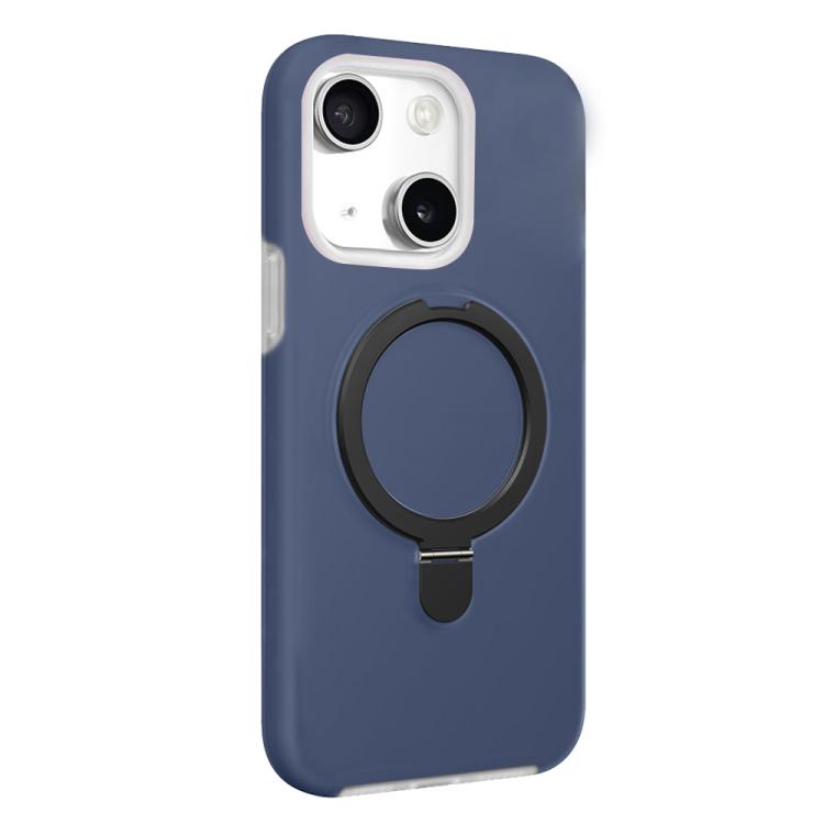 For iPhone 15 Jelly Liquid Silicone MagSafe Holder Phone Case
