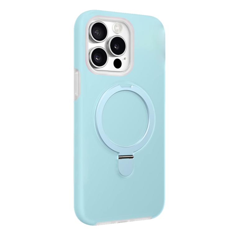 For iPhone 15 Pro Jelly Liquid Silicone MagSafe Holder Phone Case
