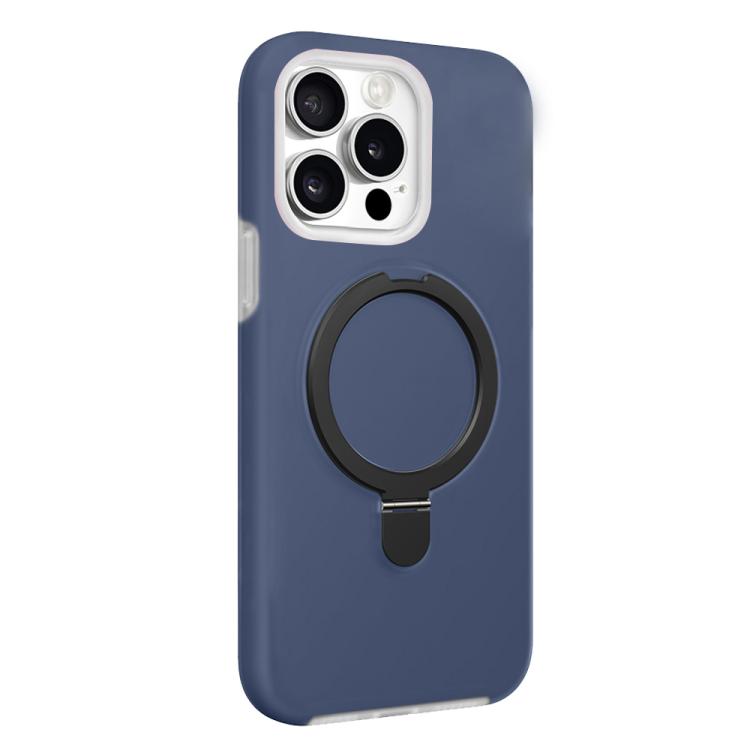 For iPhone 15 Pro Jelly Liquid Silicone MagSafe Holder Phone Case