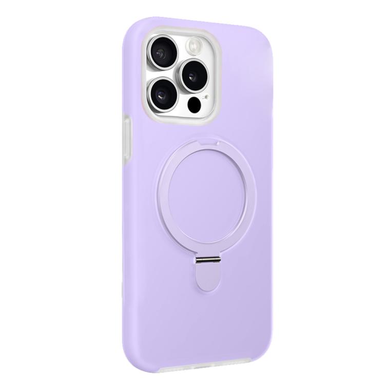 For iPhone 15 Pro Max Jelly Liquid Silicone MagSafe Holder Phone Case