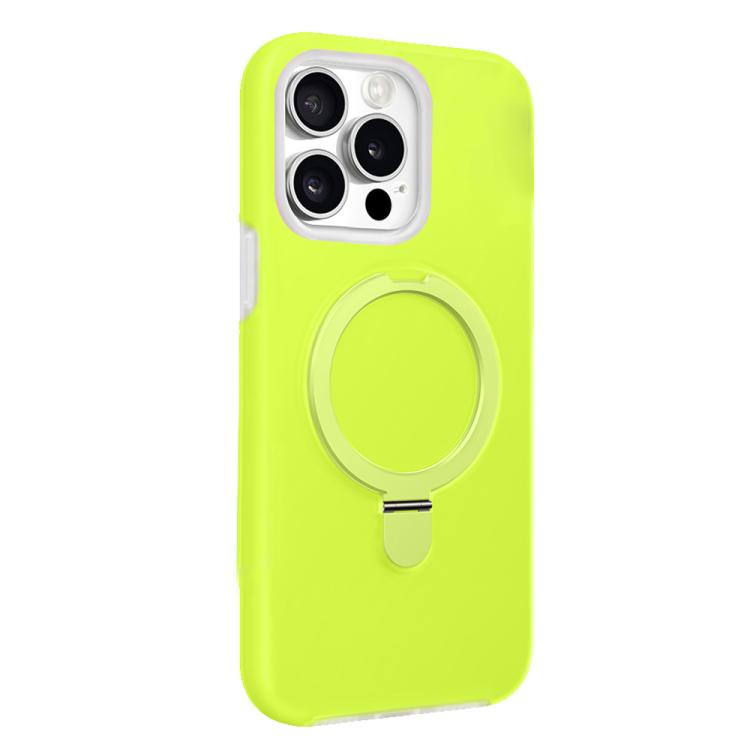 For iPhone 15 Pro Max Jelly Liquid Silicone MagSafe Holder Phone Case