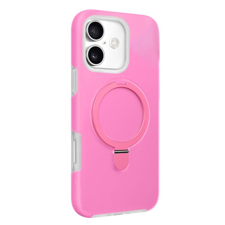 For iPhone 17 Jelly Liquid Silicone MagSafe Holder Phone Case