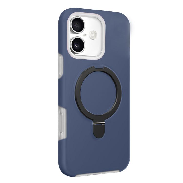 For iPhone 17 Jelly Liquid Silicone MagSafe Holder Phone Case