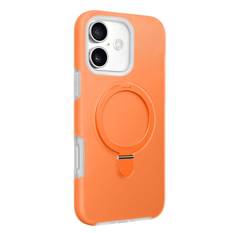 For iPhone 17 Jelly Liquid Silicone MagSafe Holder Phone Case