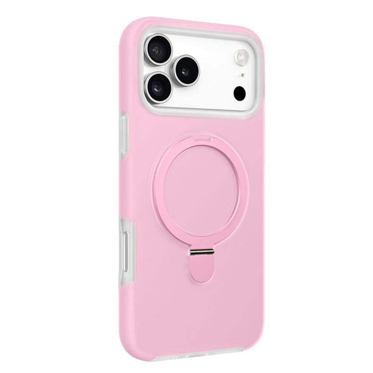 For iPhone 17 Pro Jelly Liquid Silicone MagSafe Holder Phone Case