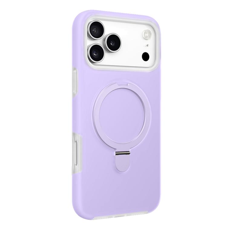 For iPhone 17 Pro Jelly Liquid Silicone MagSafe Holder Phone Case