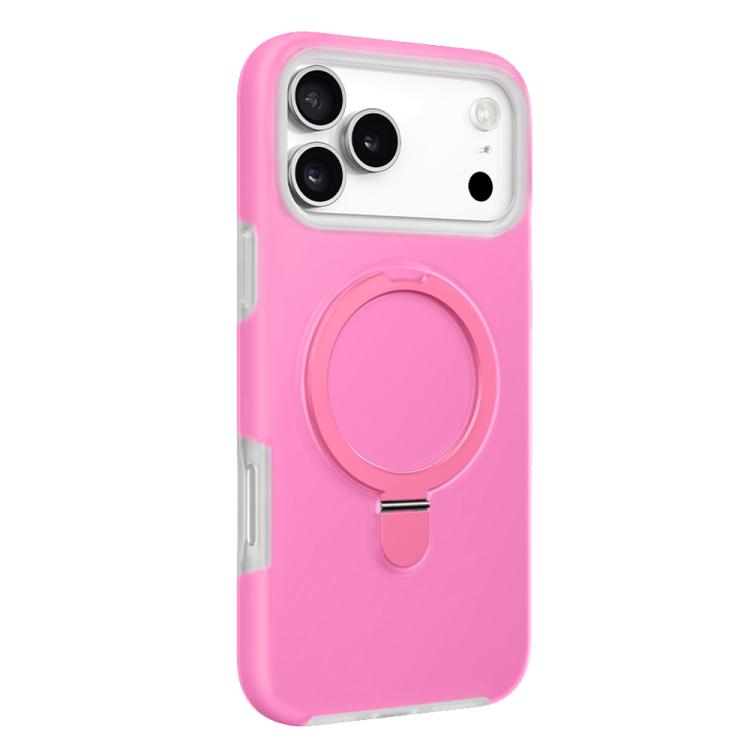 For iPhone 17 Pro Jelly Liquid Silicone MagSafe Holder Phone Case