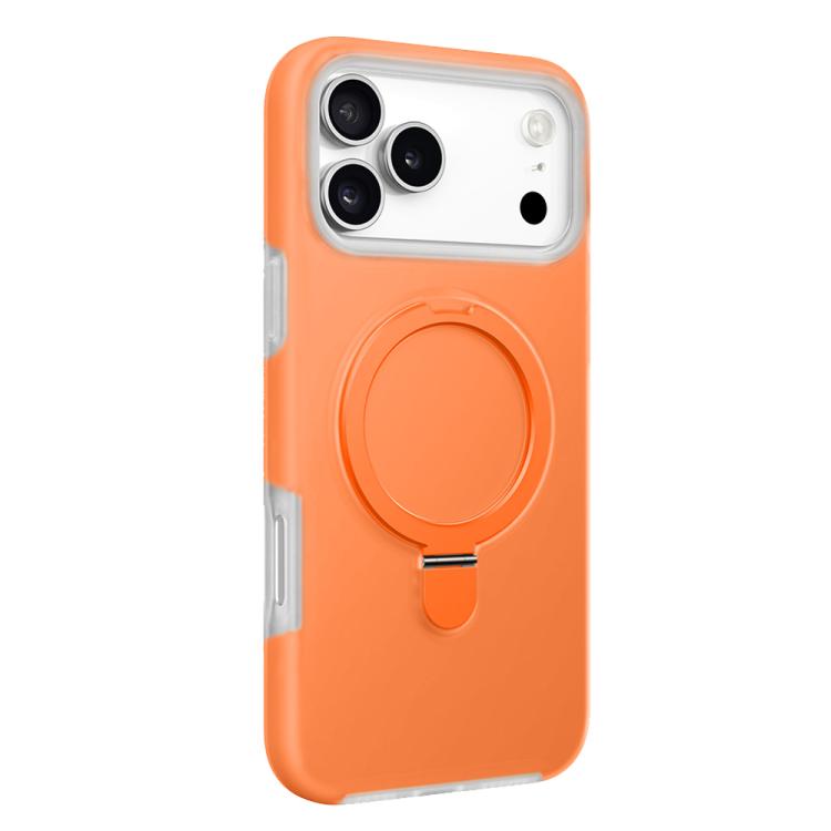 For iPhone 17 Pro Jelly Liquid Silicone MagSafe Holder Phone Case