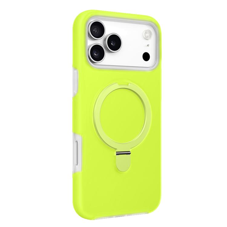 For iPhone 17 Pro Max Jelly Liquid Silicone MagSafe Holder Phone Case