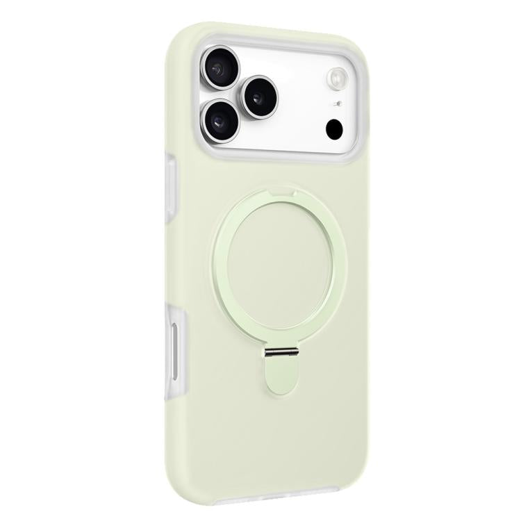 For iPhone 17 Pro Max Jelly Liquid Silicone MagSafe Holder Phone Case