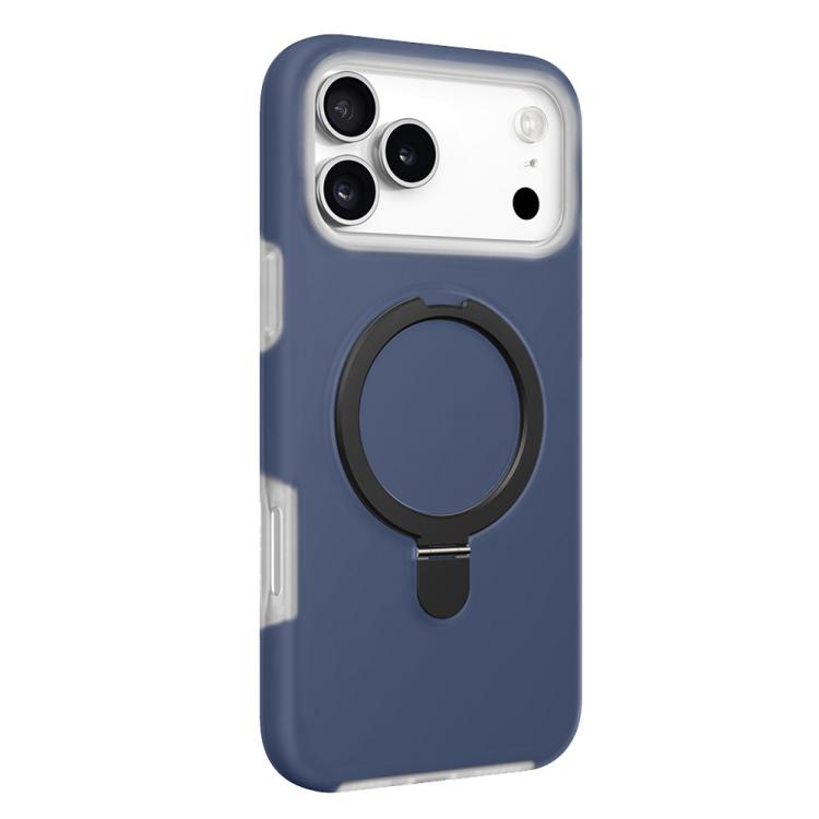 For iPhone 17 Pro Max Jelly Liquid Silicone MagSafe Holder Phone Case