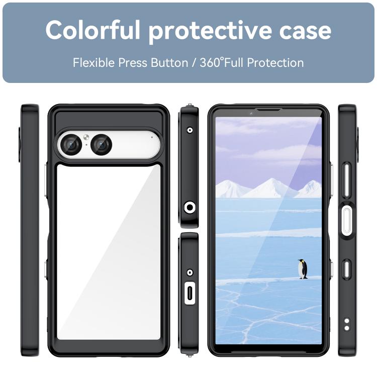 For Sony Xperia 10 VII Colorful Series Acrylic Hybrid TPU Phone Case