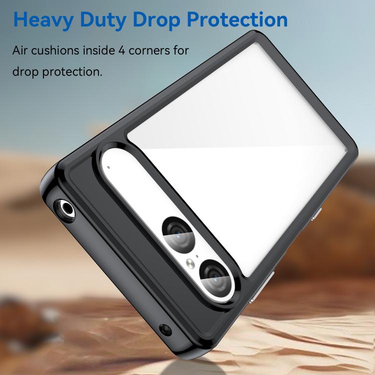 For Sony Xperia 10 VII Colorful Series Acrylic Hybrid TPU Phone Case
