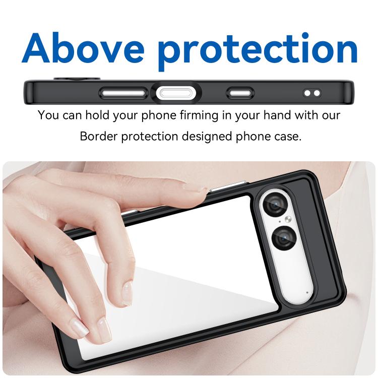 For Sony Xperia 10 VII Colorful Series Acrylic Hybrid TPU Phone Case