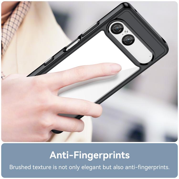 For Sony Xperia 10 VII Colorful Series Acrylic Hybrid TPU Phone Case