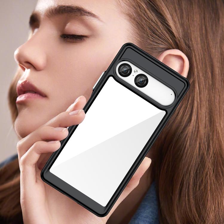 For Sony Xperia 10 VII Colorful Series Acrylic Hybrid TPU Phone Case