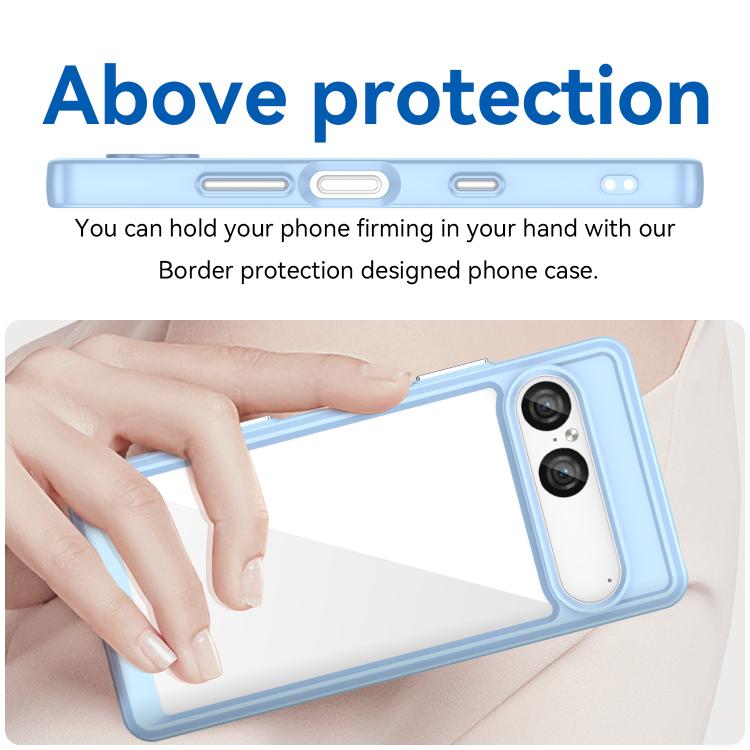 For Sony Xperia 10 VII Colorful Series Acrylic Hybrid TPU Phone Case