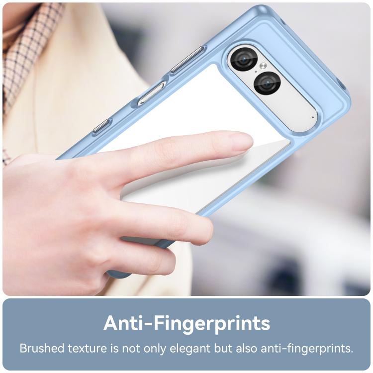 For Sony Xperia 10 VII Colorful Series Acrylic Hybrid TPU Phone Case