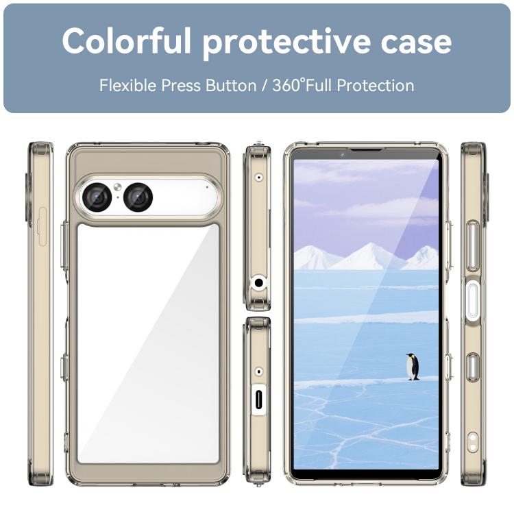 For Sony Xperia 10 VII Colorful Series Acrylic Hybrid TPU Phone Case