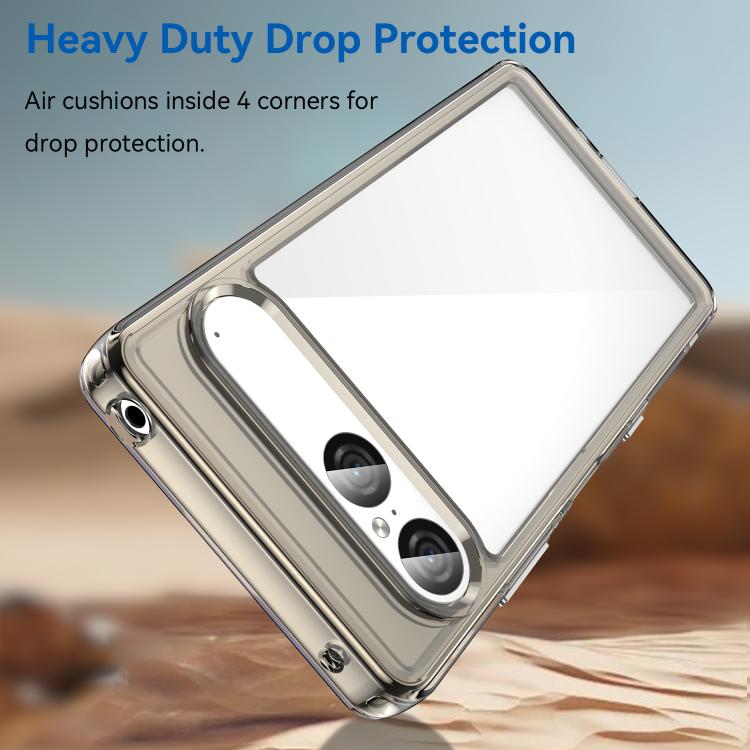For Sony Xperia 10 VII Colorful Series Acrylic Hybrid TPU Phone Case