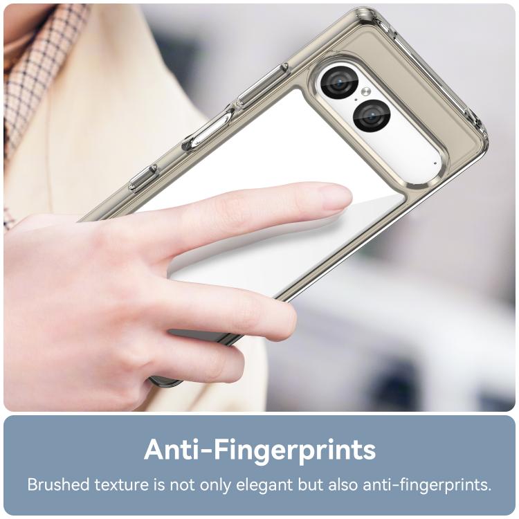 For Sony Xperia 10 VII Colorful Series Acrylic Hybrid TPU Phone Case