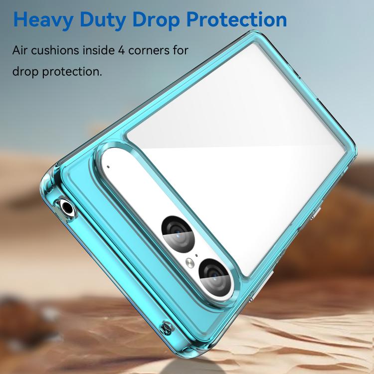 For Sony Xperia 10 VII Colorful Series Acrylic Hybrid TPU Phone Case