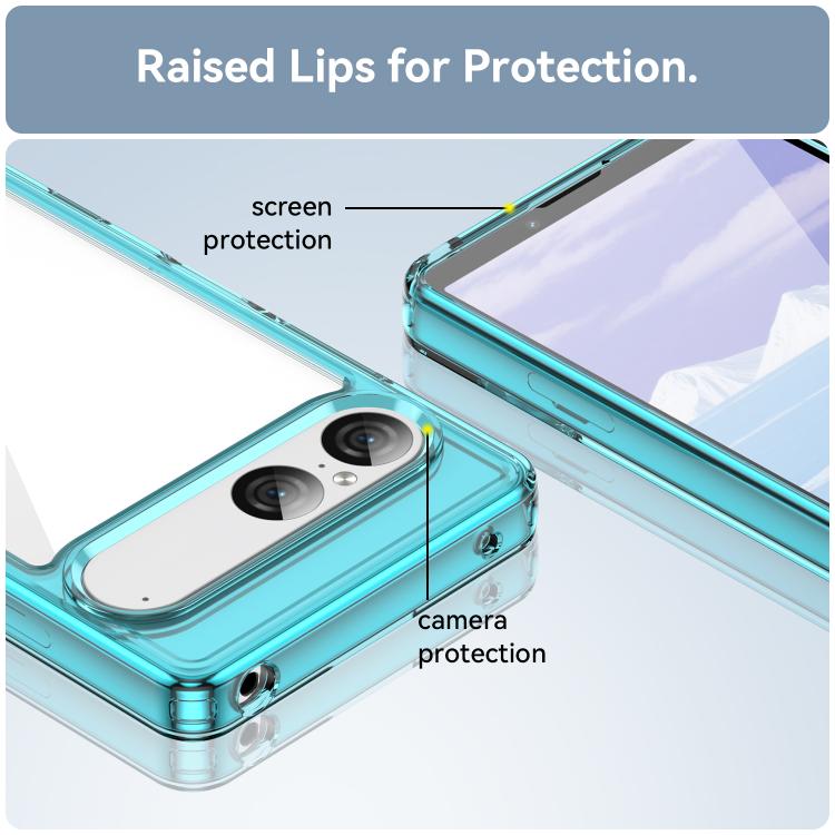 For Sony Xperia 10 VII Colorful Series Acrylic Hybrid TPU Phone Case