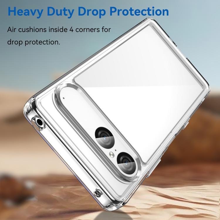 For Sony Xperia 10 VII Colorful Series Acrylic Hybrid TPU Phone Case