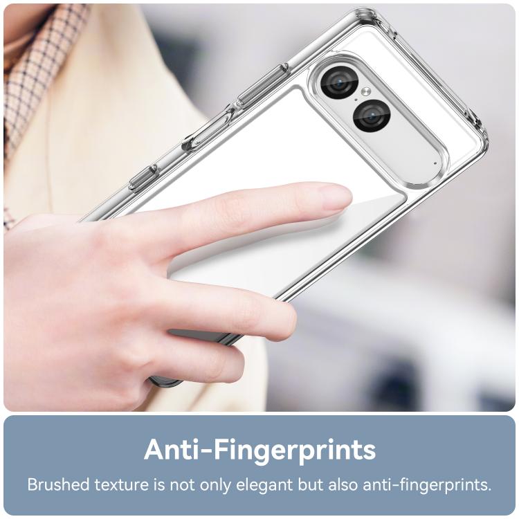 For Sony Xperia 10 VII Colorful Series Acrylic Hybrid TPU Phone Case