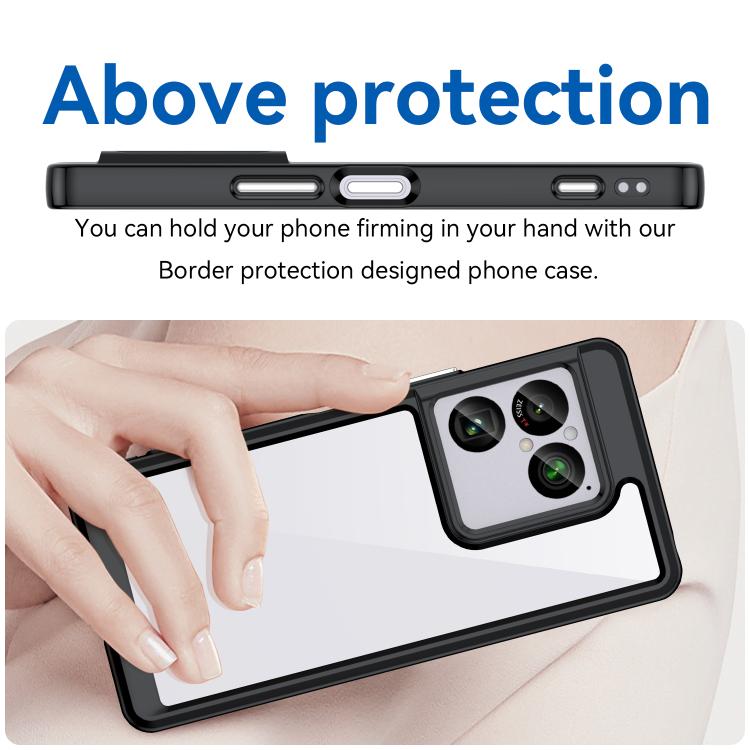 For Sony Xperia 1 VIII Colorful Series Acrylic Hybrid TPU Phone Case