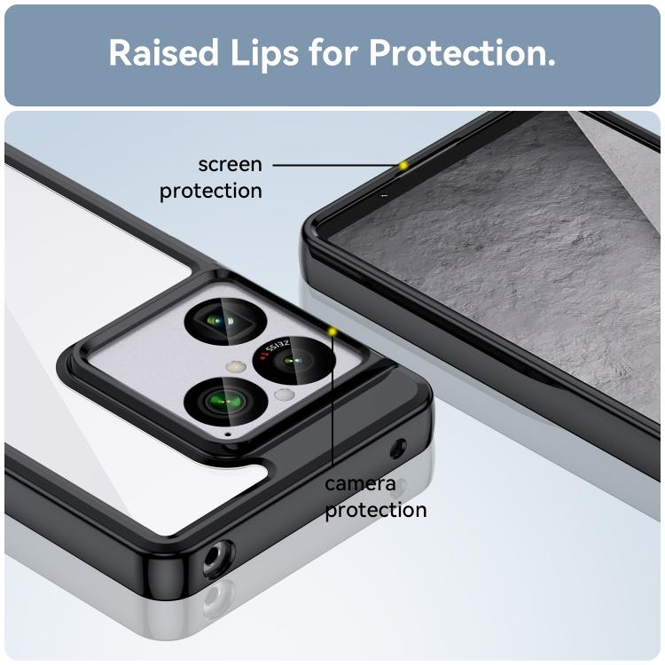 For Sony Xperia 1 VIII Colorful Series Acrylic Hybrid TPU Phone Case