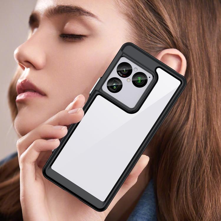 For Sony Xperia 1 VIII Colorful Series Acrylic Hybrid TPU Phone Case