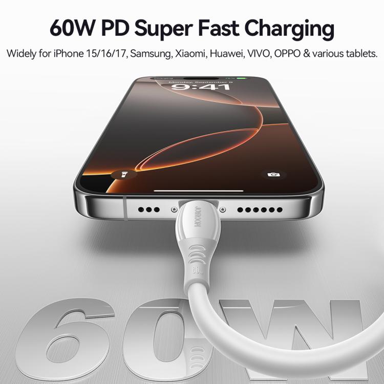 JOYROOM S-A59 Vibrant Series 60W Type-C to Type-C Fast Charging Data Cable, Length:1.2m