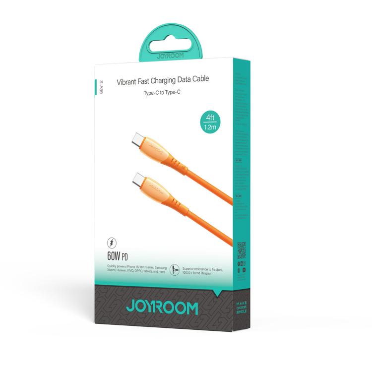 JOYROOM S-A59 Vibrant Series 60W Type-C to Type-C Fast Charging Data Cable, Length:1.2m