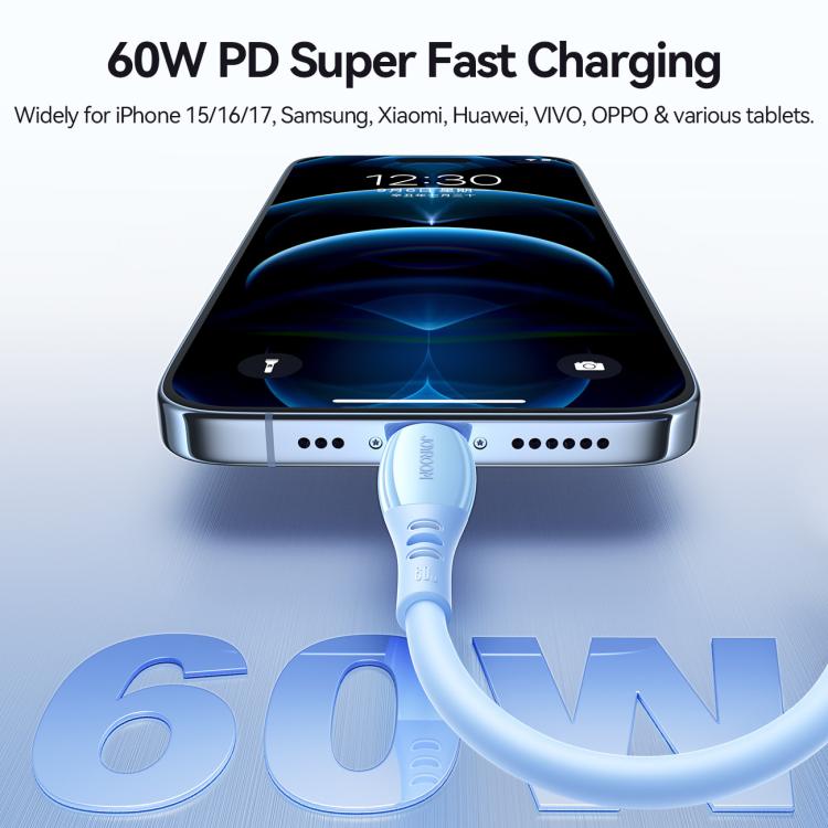 JOYROOM S-A59 Vibrant Series 60W Type-C to Type-C Fast Charging Data Cable, Length:1.2m