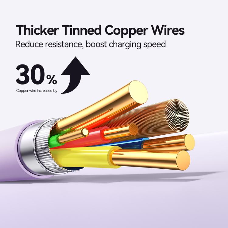 JOYROOM S-A59 Vibrant Series 60W Type-C to Type-C Fast Charging Data Cable, Length:1.2m