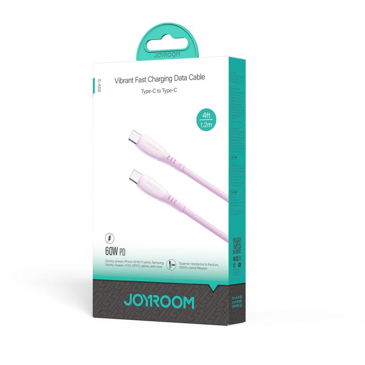 JOYROOM S-A59 Vibrant Series 60W Type-C to Type-C Fast Charging Data Cable, Length:1.2m