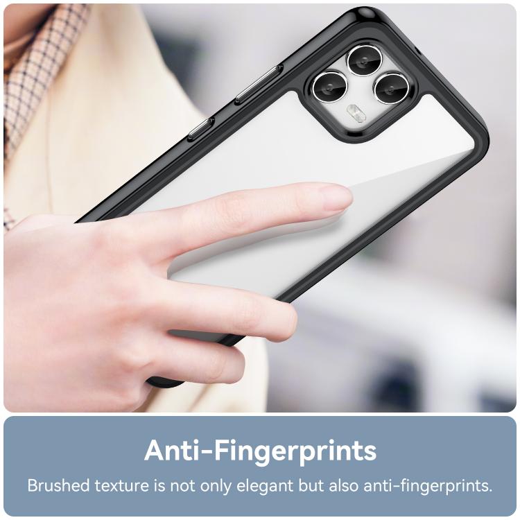 For T-Mobile Revvl 8 Pro 5G Colorful Series Acrylic Hybrid TPU Phone Case