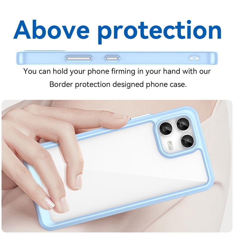 For T-Mobile Revvl 8 Pro 5G Colorful Series Acrylic Hybrid TPU Phone Case