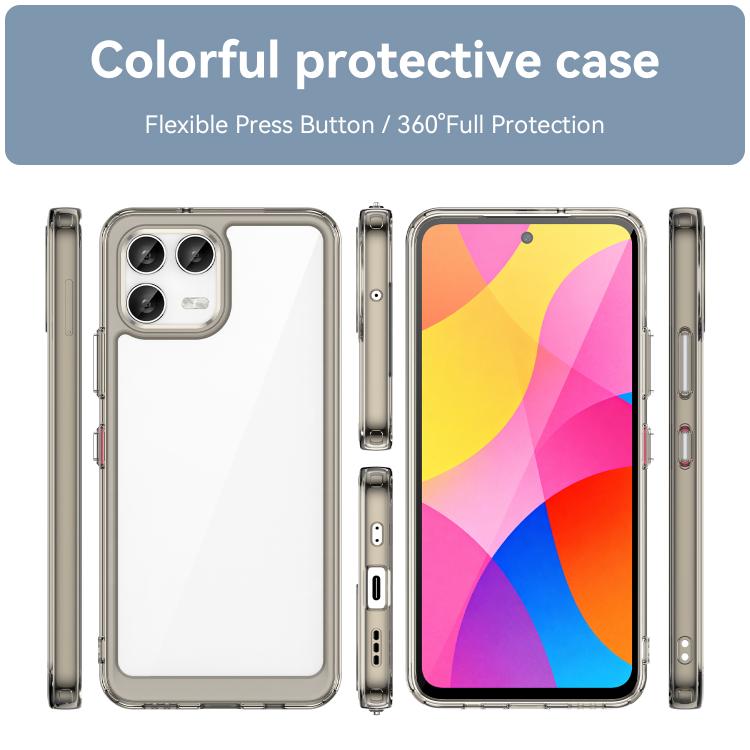 For T-Mobile Revvl 8 Pro 5G Colorful Series Acrylic Hybrid TPU Phone Case