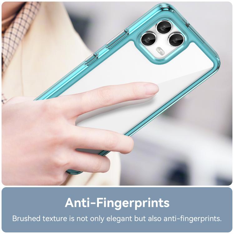 For T-Mobile Revvl 8 Pro 5G Colorful Series Acrylic Hybrid TPU Phone Case