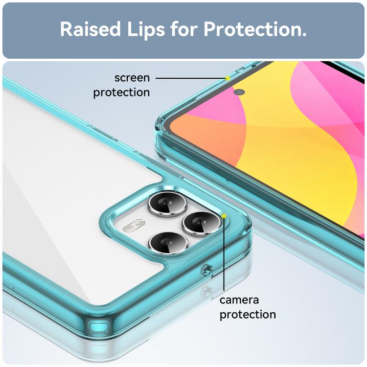 For T-Mobile Revvl 8 Pro 5G Colorful Series Acrylic Hybrid TPU Phone Case