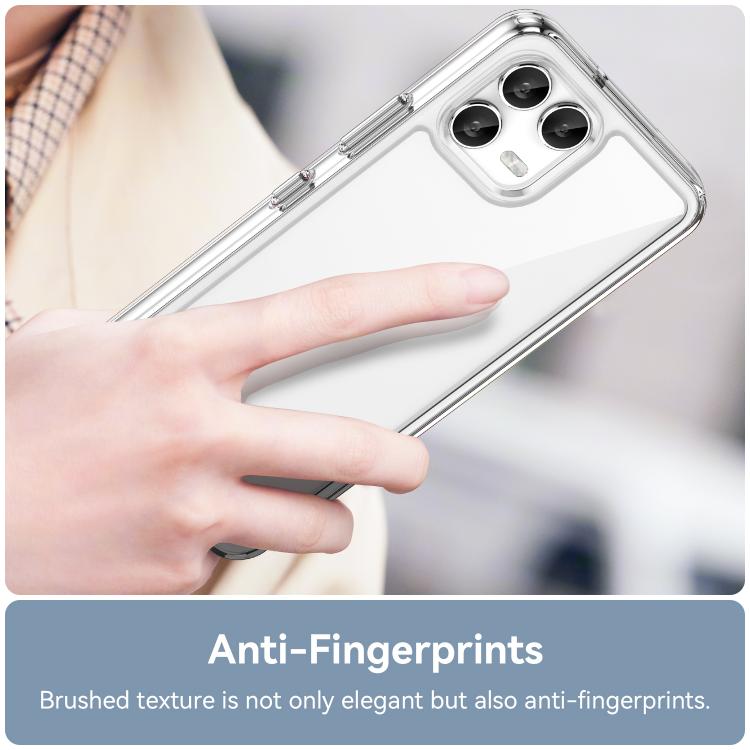 For T-Mobile Revvl 8 Pro 5G Colorful Series Acrylic Hybrid TPU Phone Case