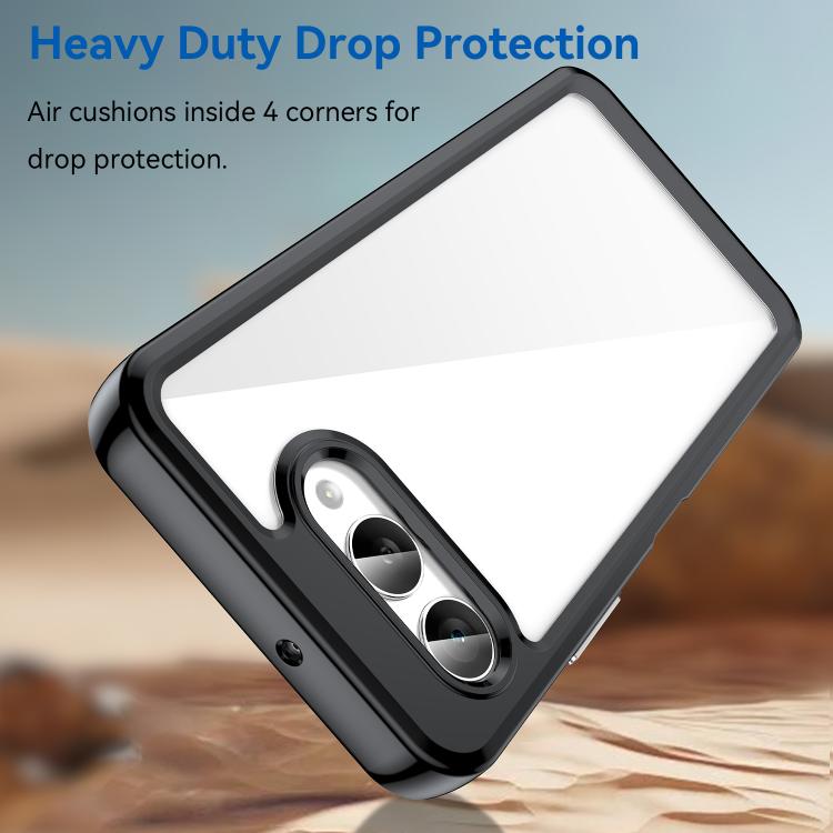 For T-Mobile Revvl 8 5G Colorful Series Acrylic Hybrid TPU Phone Case