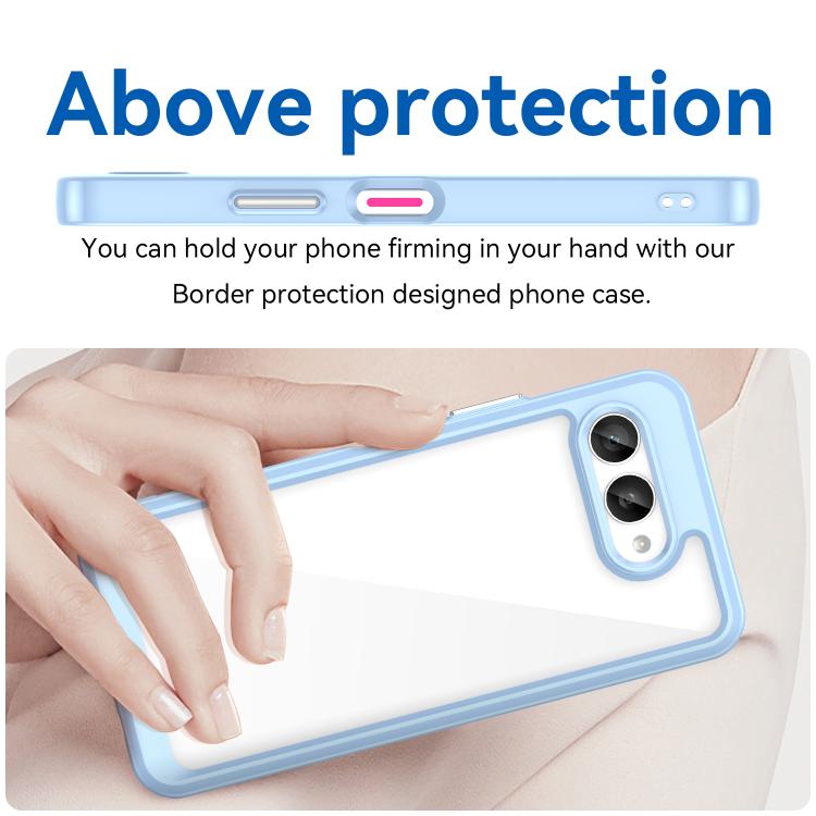 For T-Mobile Revvl 8 5G Colorful Series Acrylic Hybrid TPU Phone Case
