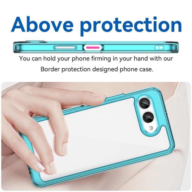 For T-Mobile Revvl 8 5G Colorful Series Acrylic Hybrid TPU Phone Case