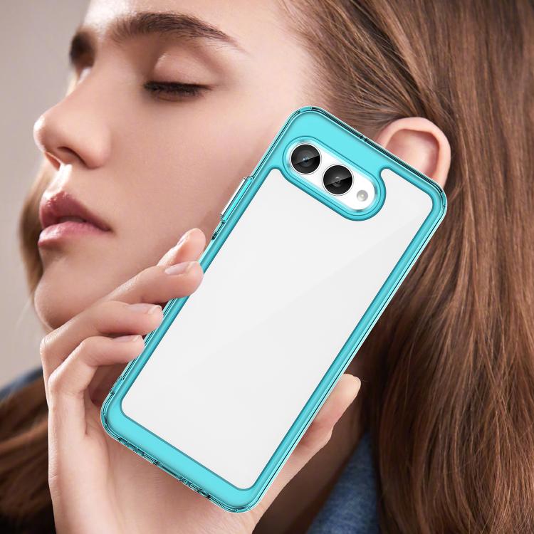 For T-Mobile Revvl 8 5G Colorful Series Acrylic Hybrid TPU Phone Case