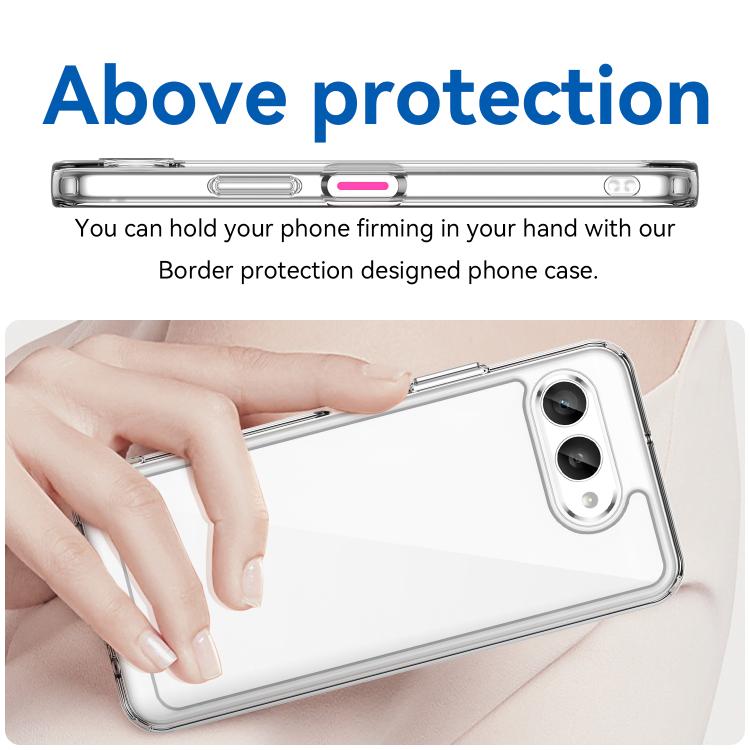 For T-Mobile Revvl 8 5G Colorful Series Acrylic Hybrid TPU Phone Case