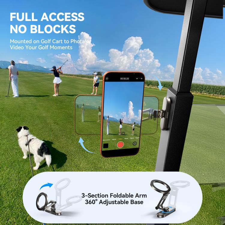 JOYROOM JR-ZS520 Golf Cart Magnetic Phone Holder - Black
