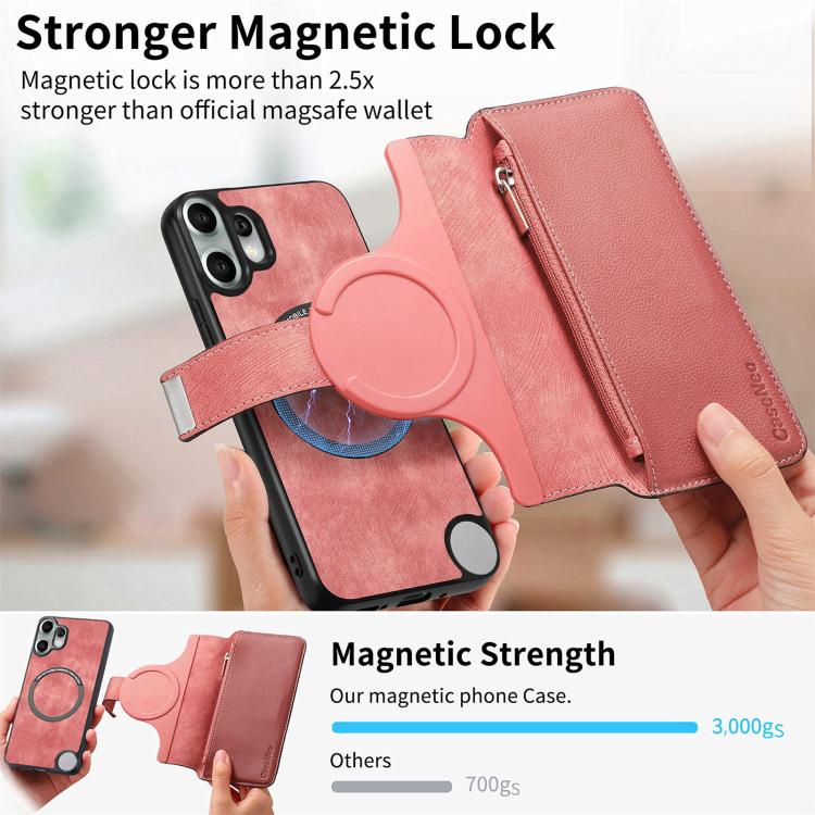 For Nothing CMF Phone 2 Pro CaseNeo MagSafe RFID Anti-theft Zipper Wallet Retro Leather Phone Case